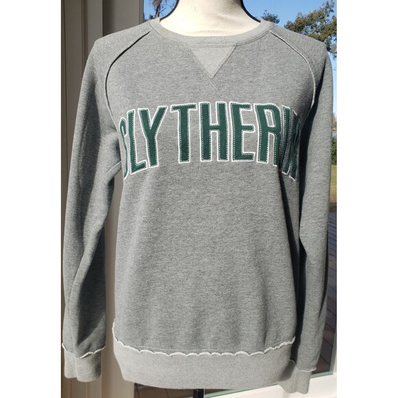 Universal Tops - Wizarding World of Harry Potter Womens Small Gray Slytherin Sweatshirt Universal